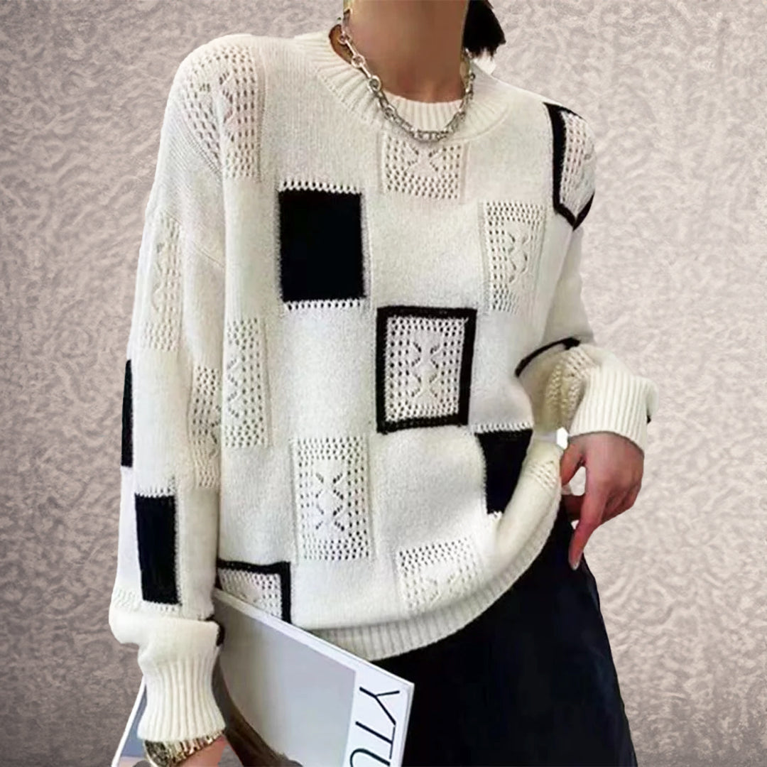 Cozy, chic winter knit sweater