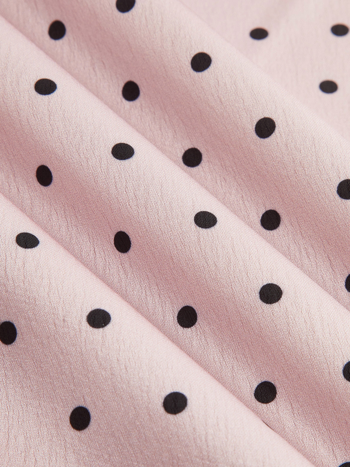 Damen Polka-Dot-Minikleid aus Satin als eleganter Party-Look