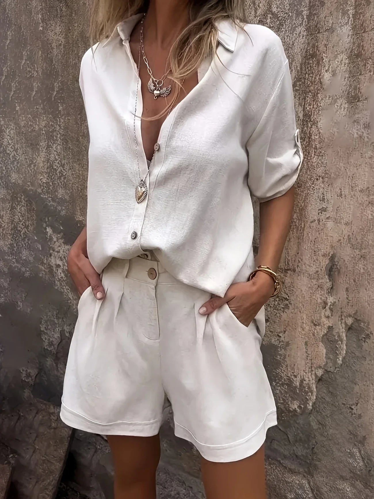 Stylisches zweiteiliges Sommer-Set für Damen