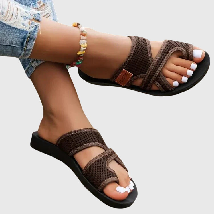 Damen Sandalen Mit Konturiertem Fußbett