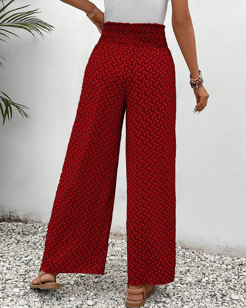 Damenhose mit weitem Bein für Büro und Freizeitlook