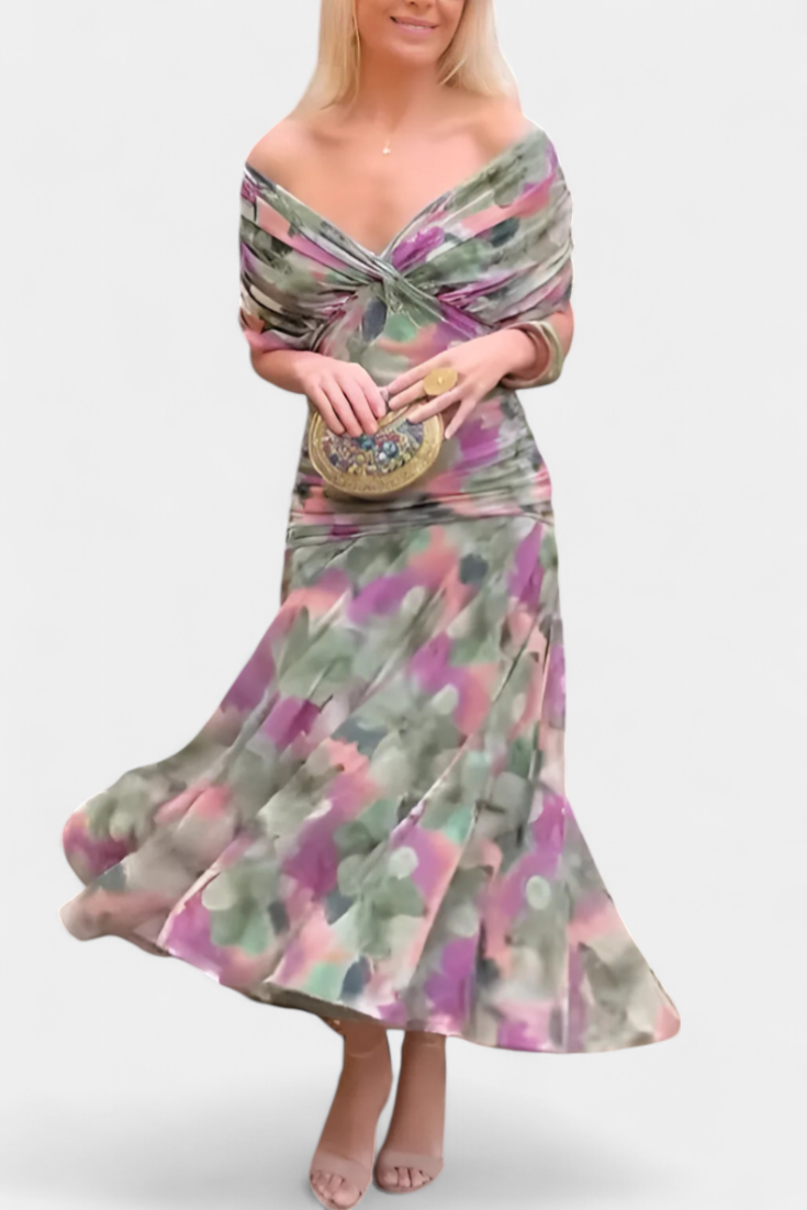Damen-Maxikleid mit Blumenprint für feminine Sommerlooks