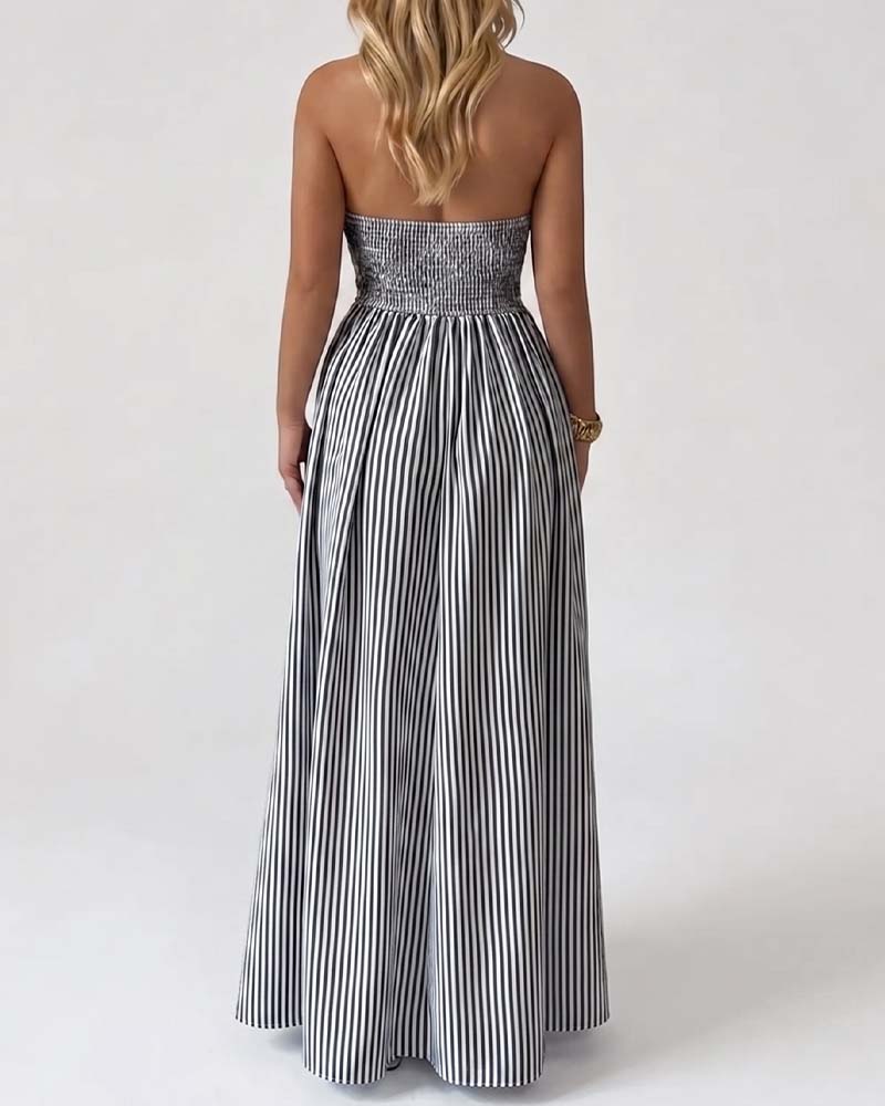 Damen Maxikleid mit lockerem Fall und langem Schnitt in voller Länge
