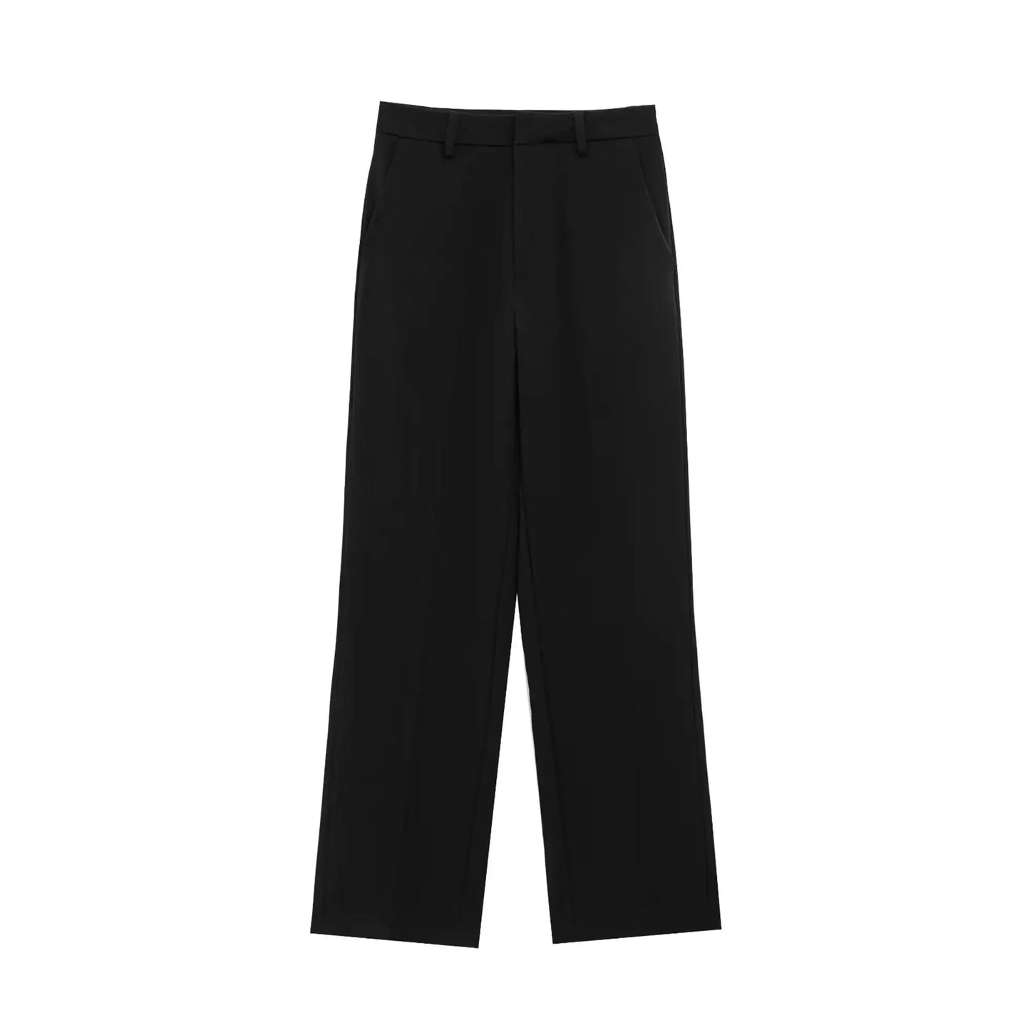 Damen Slim Revers Reißverschluss Kurzarm Mantel Set Schwarz