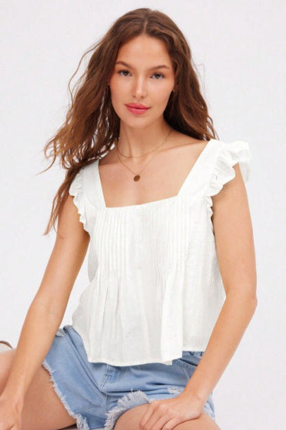 Damen Bluse Mit Raffung Und Volantärmeln Locker