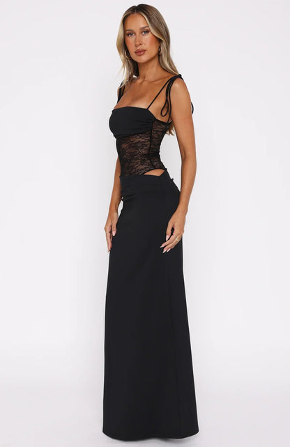 Damen Maxikleid mit femininem Schnitt für besondere Anlässe