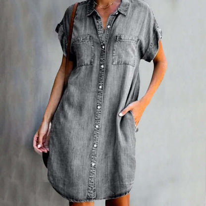 Damen Jeanskleid mit elegantem Schnitt für Freizeit und Büro