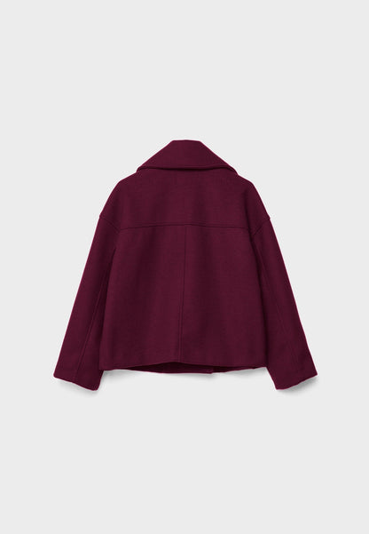 Stylish double-breasted short jacket 