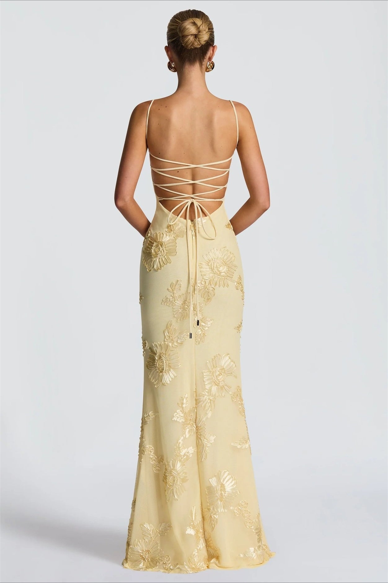 Florales Maxikleid mit eleganter langer Silhouette