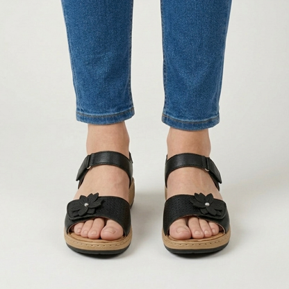 Damen Bequeme Sandalen mit Blumenmuster