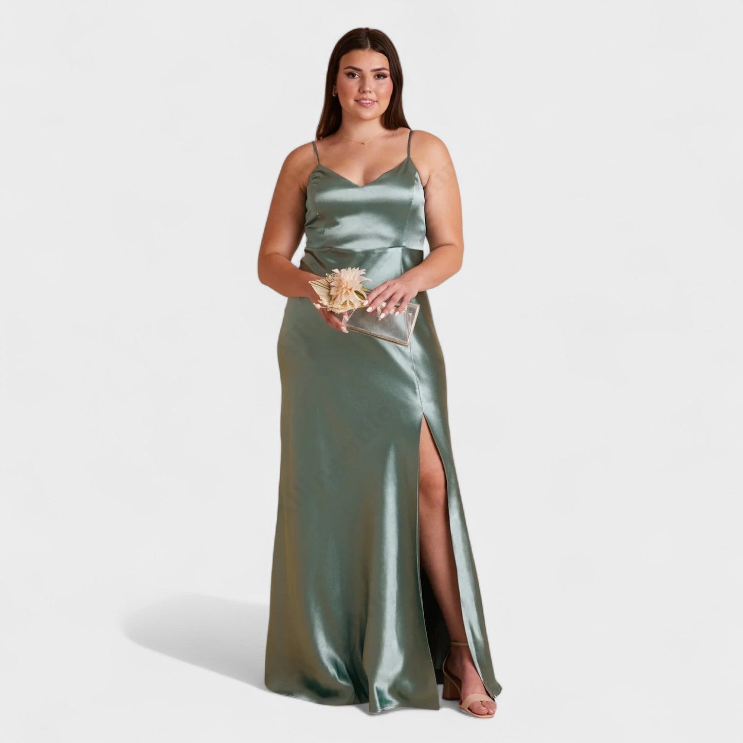 Lúcia Satin Slip-Kleid