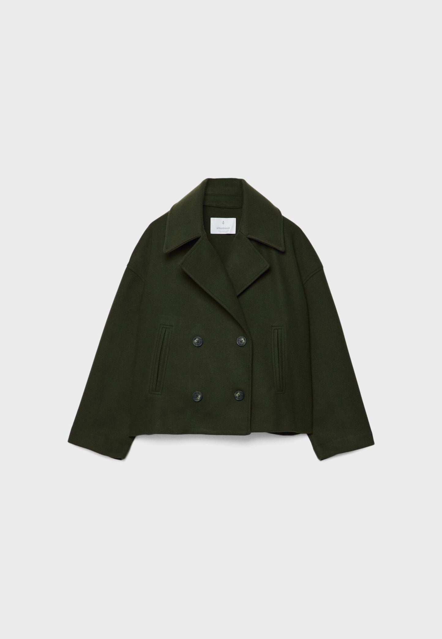 Stylish double-breasted short jacket 