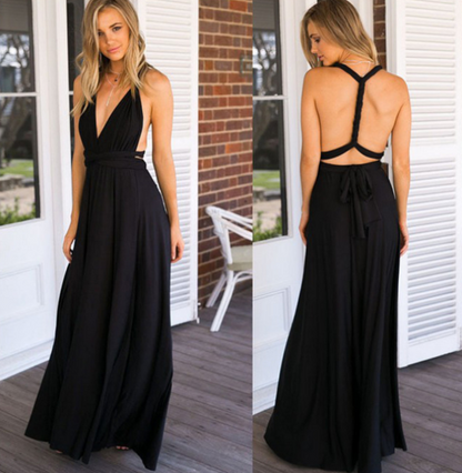 Multifunktionales Stretch-Wickel-Midikleid