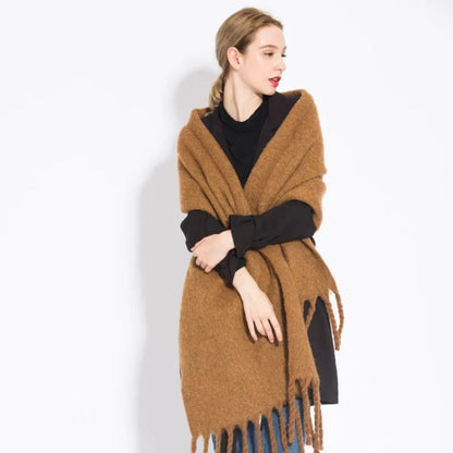 Winterschal Einfarbig 240 Cm
