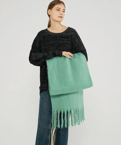 Winterschal Einfarbig 240 Cm