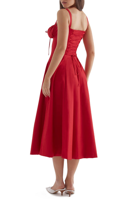 Florales Bustier-Midriff-Cutout-Bodycon-Kleid