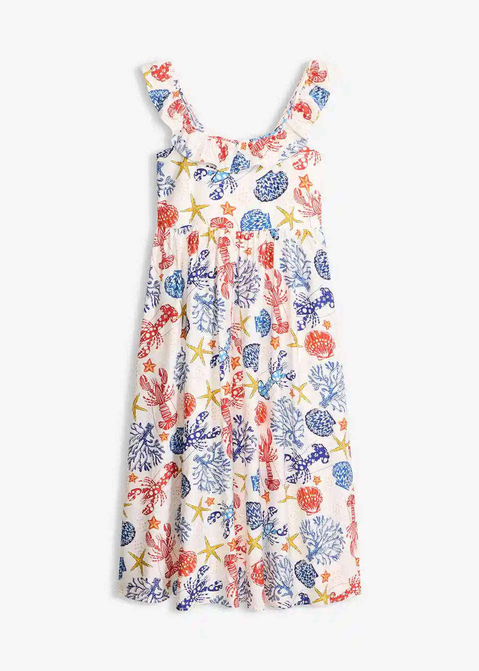 Damen Maxikleid Mit Meerestier Print Für Urlaub Und Strand