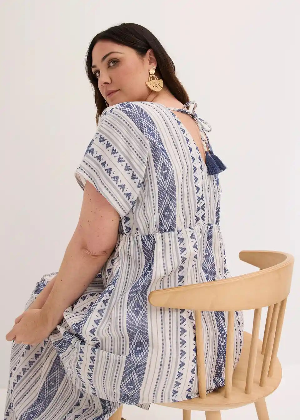 Sommerliches Strand-Maxikleid für Damen mit lockerer Passform