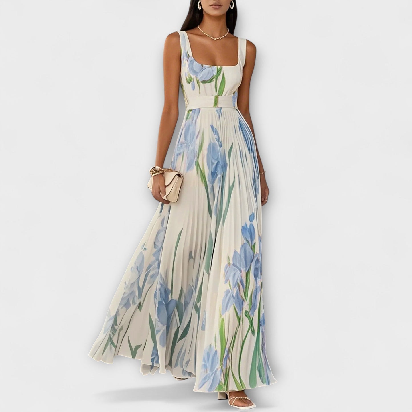 Fließendes Maxikleid aus Chiffon