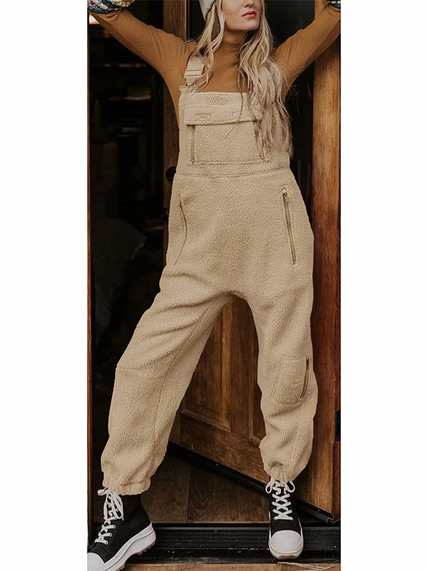 Helena™ Women's Thermal Fleece Jumpsuit with Zippered Pockets [Last Day Discount] 
