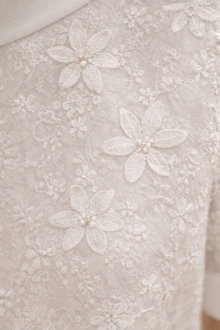 Bluse mit kurzem Arm und Blumenmuster für Damen