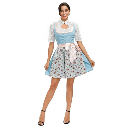 Bayerisches Trachtenkleid für Damen in vollständiger Ansicht