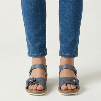 Damen Bequeme Sandalen mit Blumenmuster