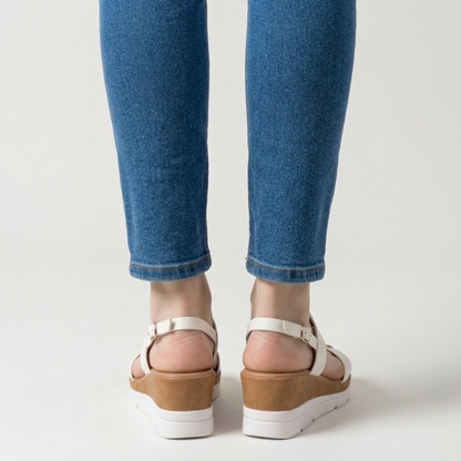 Damen Keilabsatz Komfortsandalen