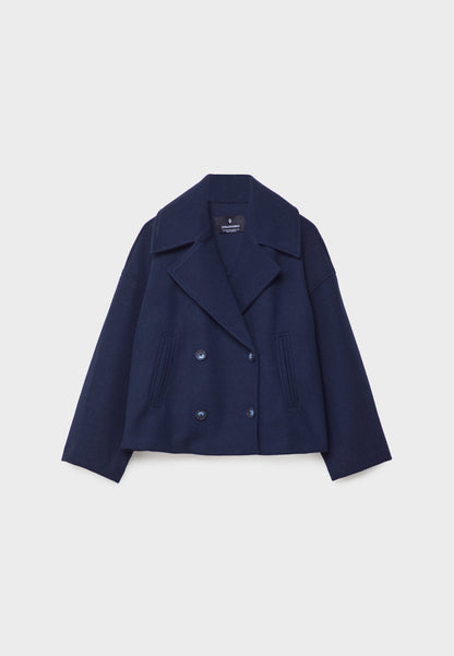 Stylish double-breasted short jacket 