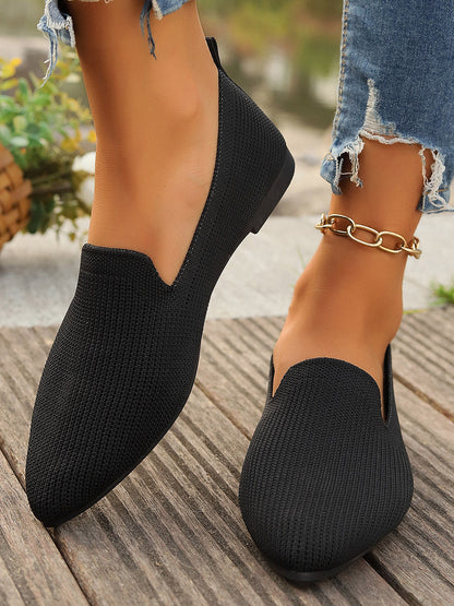 Damen Ballerinas Unifarben Casual