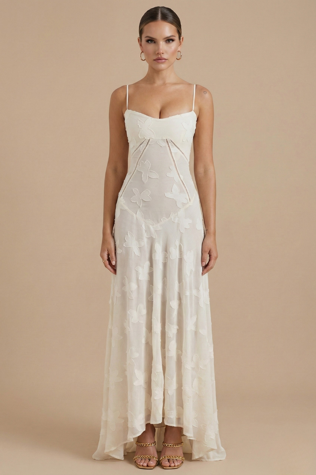 Feminines Damen-Maxikleid mit floralem Muster für sommerliche Looks
