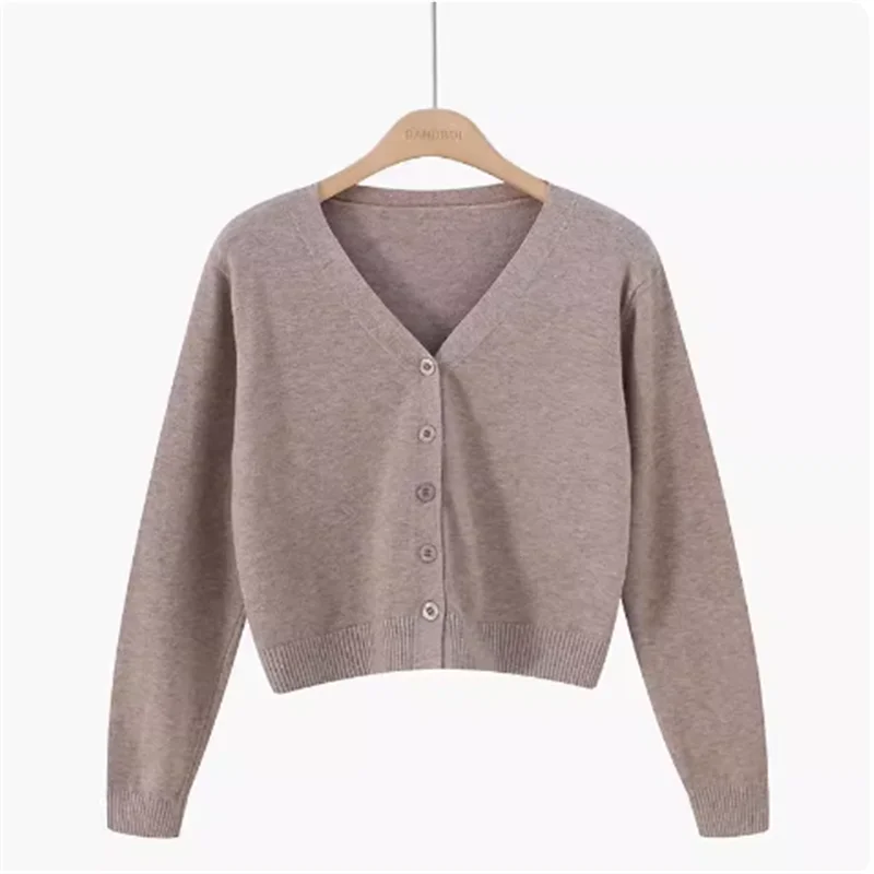 Damen V-Ausschnitt Leichter Strickpullover