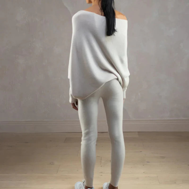 Asymmetrisch drapierter Pullover