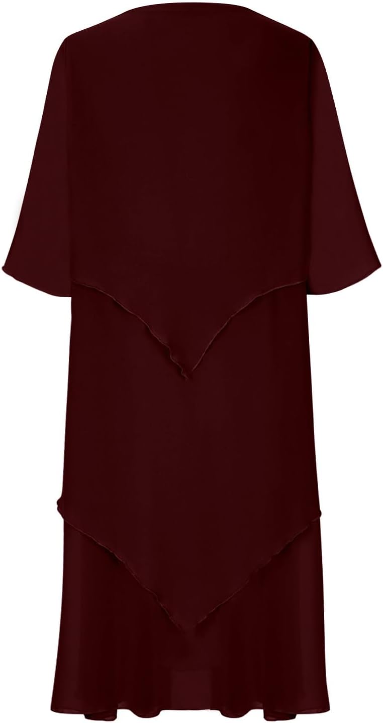 Elegantes Chiffonkleid mit Lagenlook