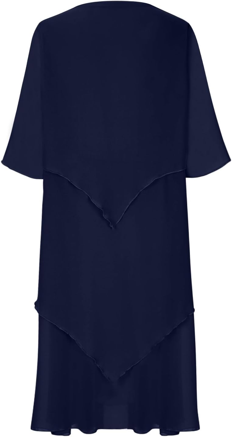 Elegantes Chiffonkleid mit Lagenlook