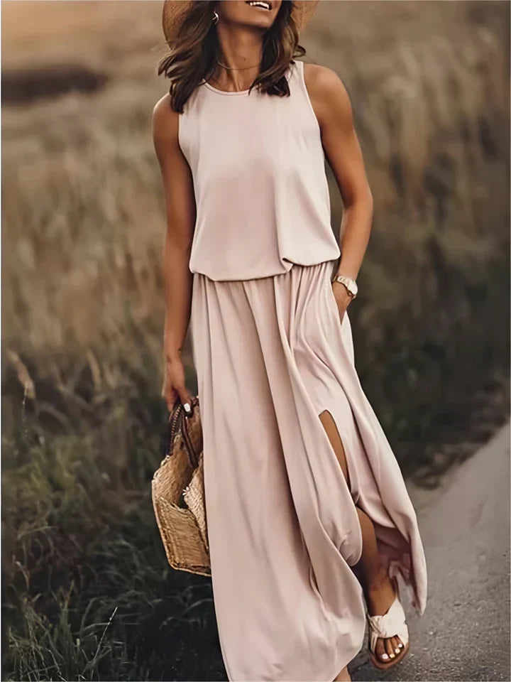 Damen Maxikleid locker geschnitten für einen luftigen Look