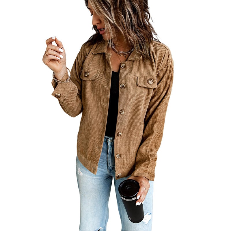 Damen Hemdjacke Mit Reverskragen Und Asymmetrischem Saum