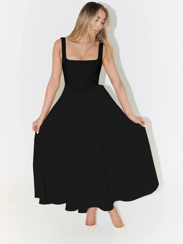 Klassisches Midikleid für Damen