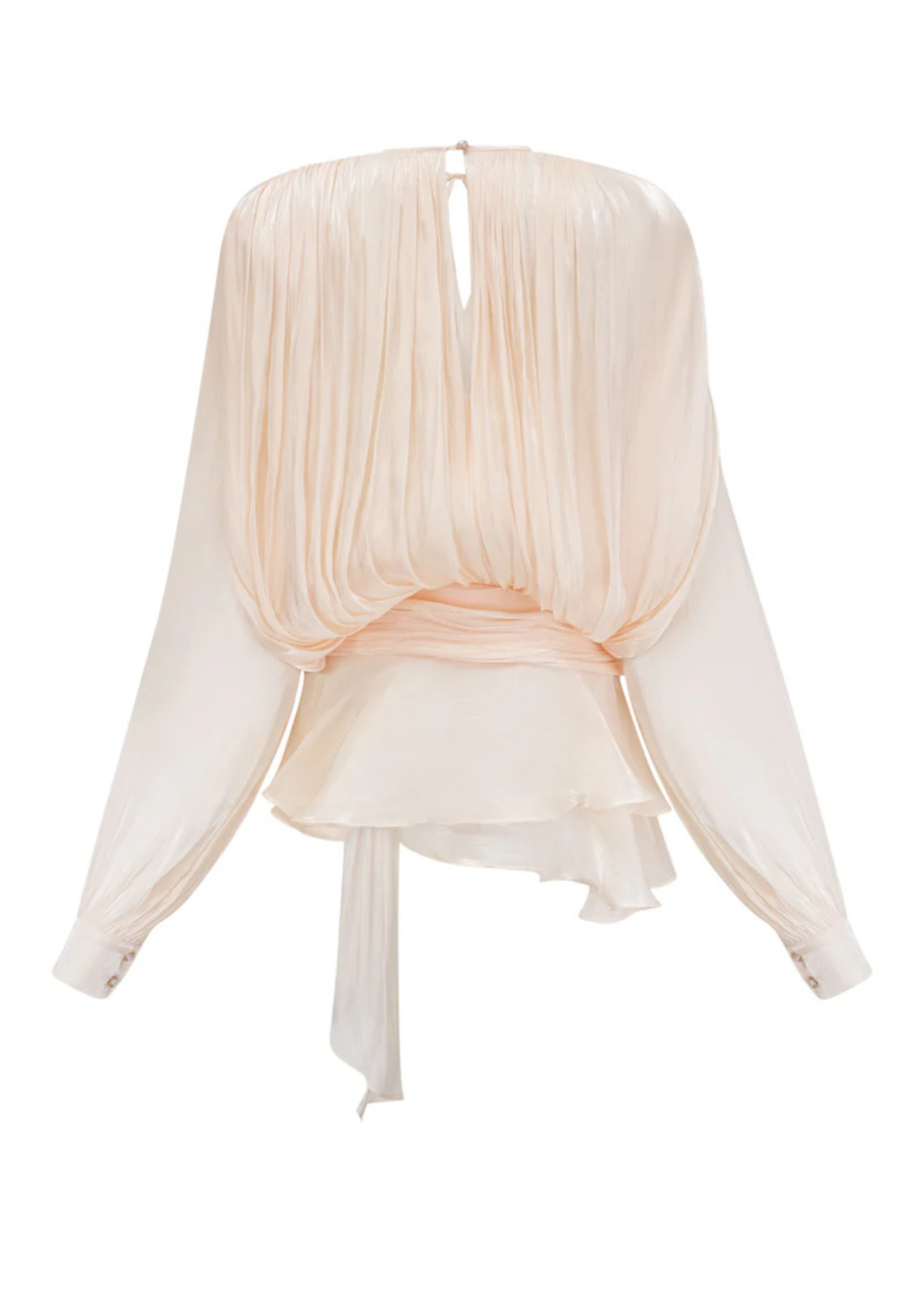 Damen Champagner Satin Estelle Kleid