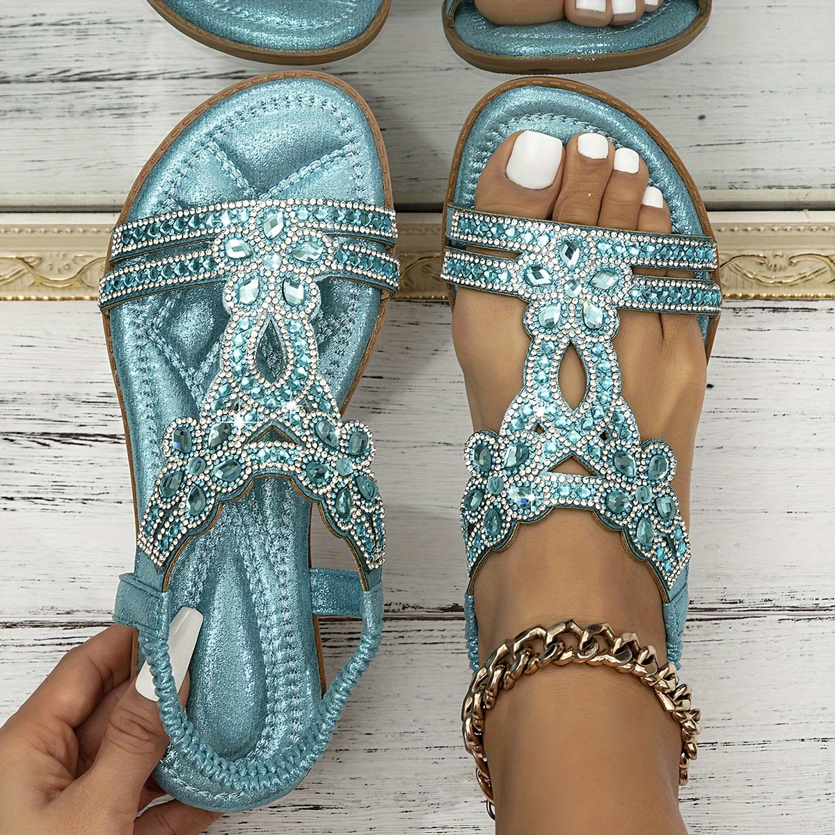 Elegante Damen Boho-Sandalen mit offener Zehenpartie
