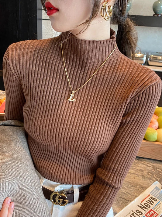 Women's Slim-Fit Turtleneck Knit Sweater