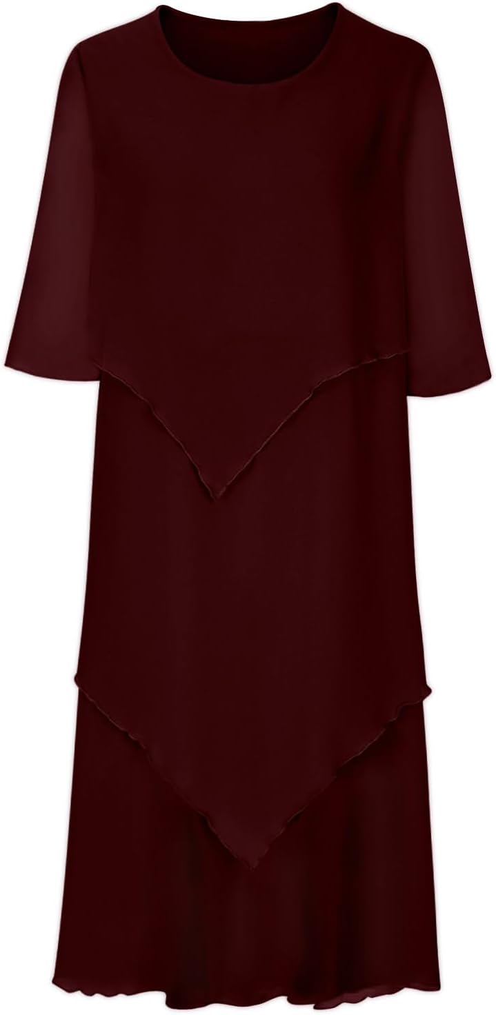 Elegantes Chiffonkleid mit Lagenlook