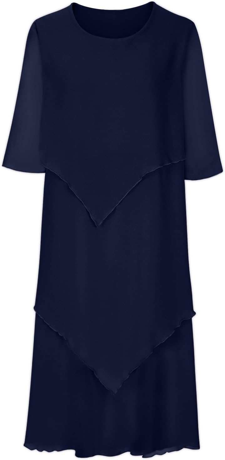 Elegantes Chiffonkleid mit Lagenlook