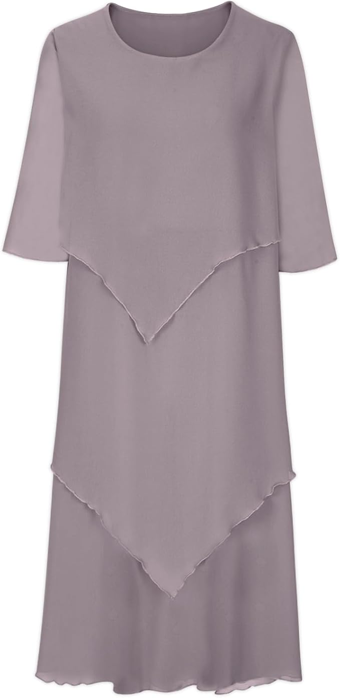 Elegantes Chiffonkleid mit Lagenlook