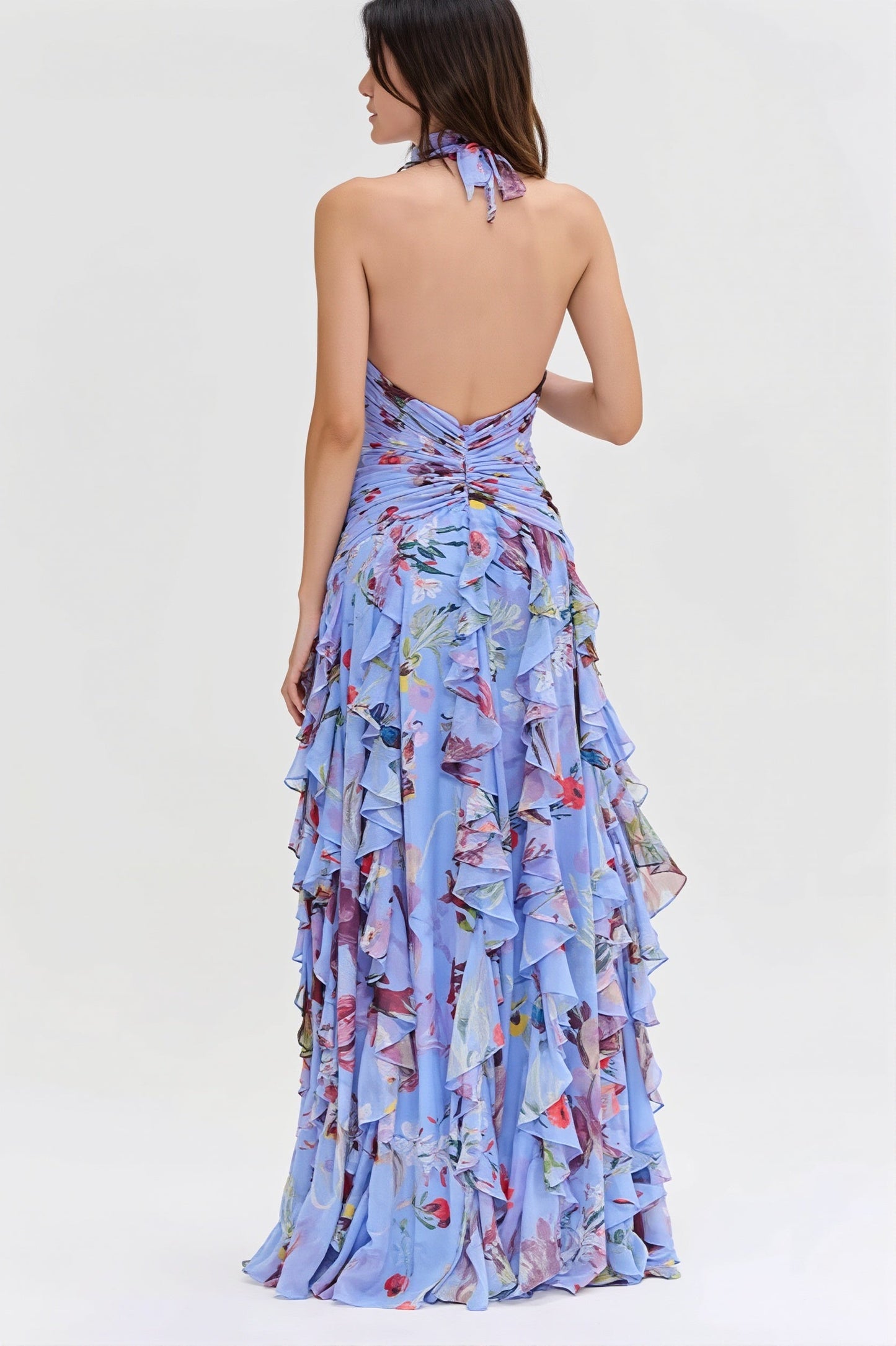 Maxikleid mit floralem Print für sommerliche Anlässe