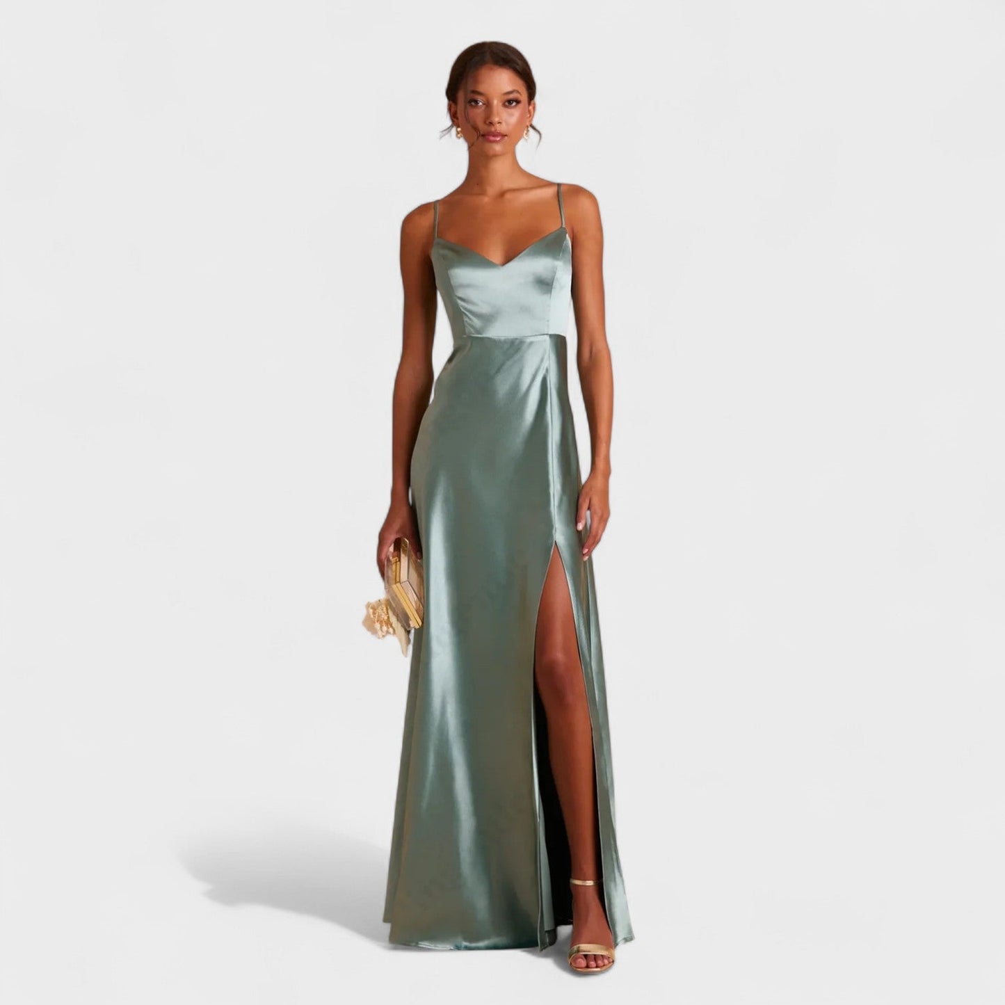 Lúcia Satin Slip-Kleid