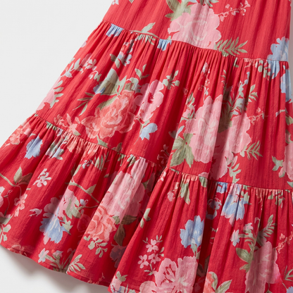 Minelda™ - Elegantes Blumenmuster Kleid mit V-Ausschnitt