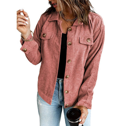Damen Hemdjacke Mit Reverskragen Und Asymmetrischem Saum