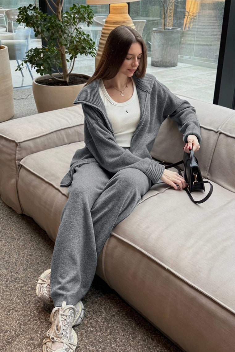 Vielseitig kombinierbares Strickset für stilvolle Freizeitlooks
