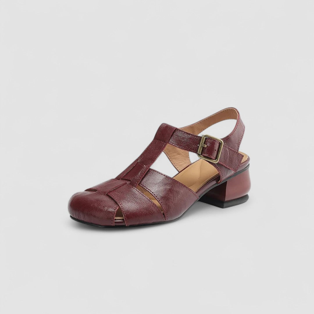 Damen Mary Jane Schuhe mit geschlossenem Vorderfuß und verstellbarem Riemen
